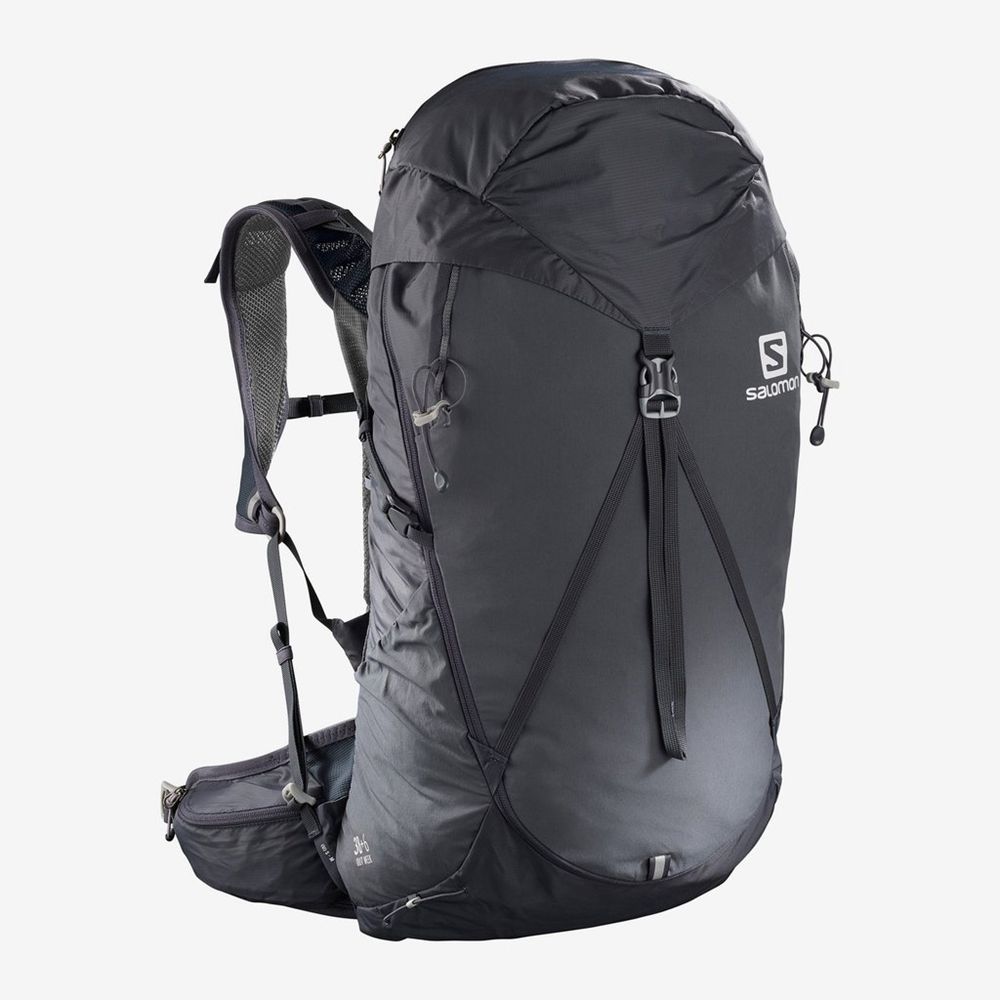 SALOMON OUT WEEK 38+6 Philippines - Men's Backpacks - Black | 486027-EXV